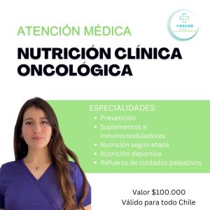Atenciones médicas online Nutrición clínica oncológica